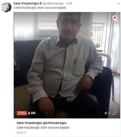 Celal Kılıçdaroğlu ölüm orucuna başladı