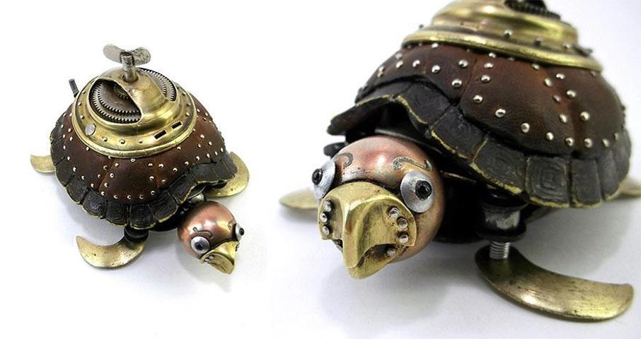 Önce hayvanları gözlemliyor, sonra sanat eseri yaratıyor