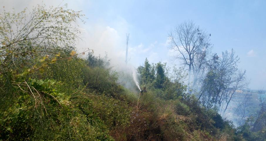 Antalya Sidede korkutan yangın