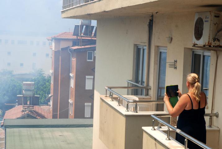 Antalya Sidede korkutan yangın