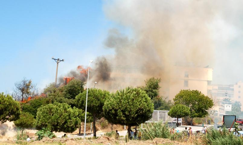 Antalya Sidede korkutan yangın