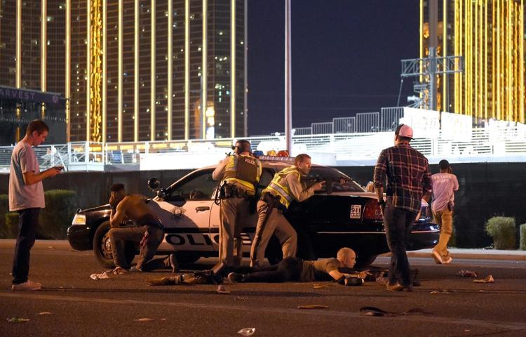 Saldırının gerçekleştiği Las Vegasdan ilk kareler