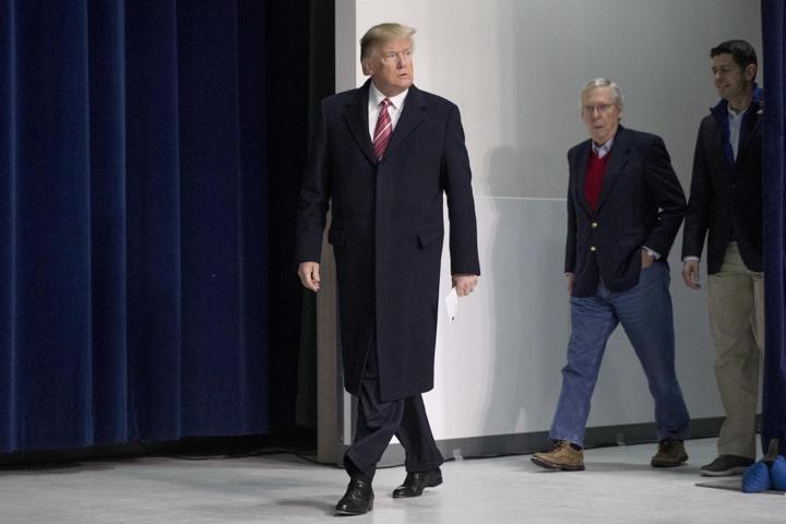 Trumpa ilginç benzetme Topal bir ördek görüntüsü var