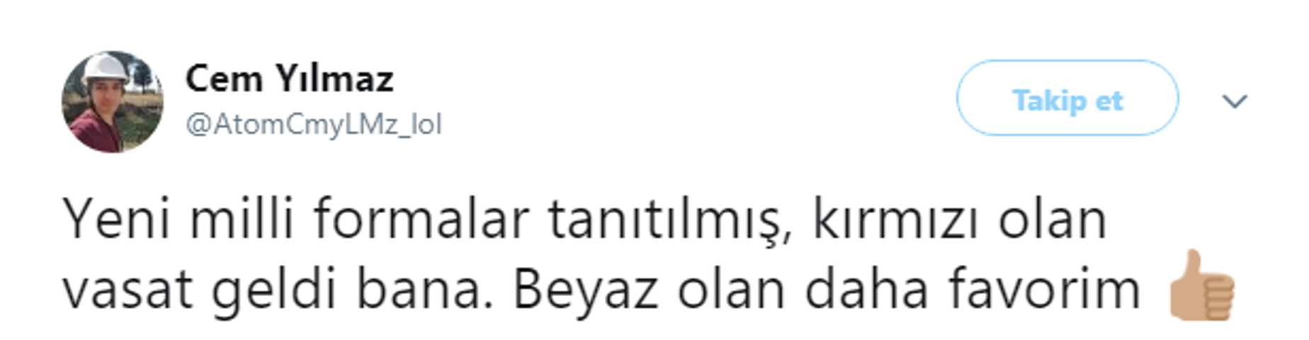 Milli takım formalarına tepkiler