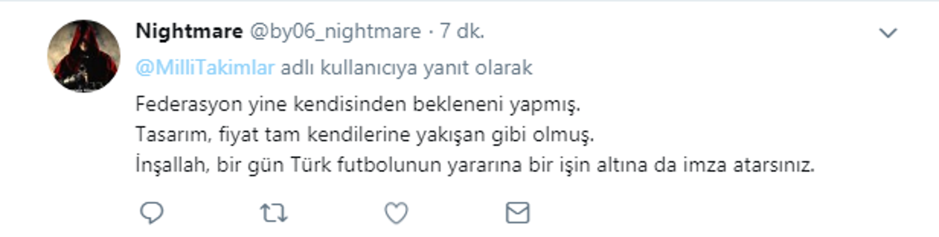 Milli takım formalarına tepkiler