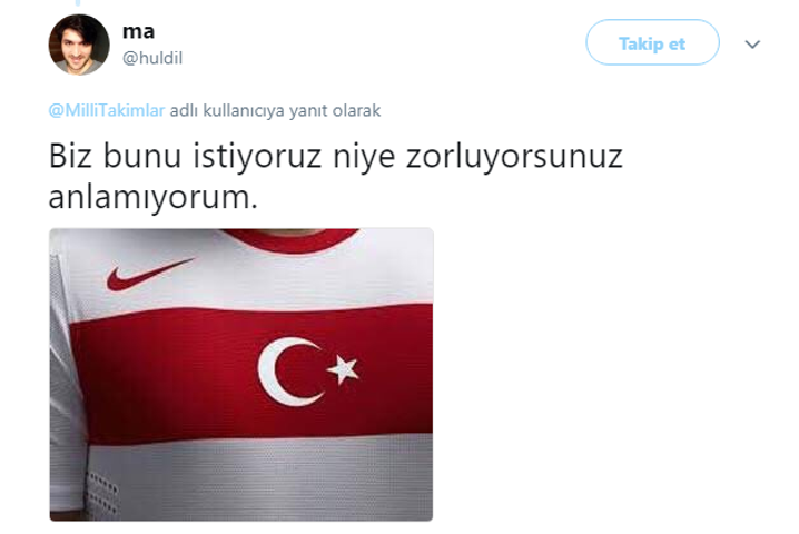Milli takım formalarına tepkiler