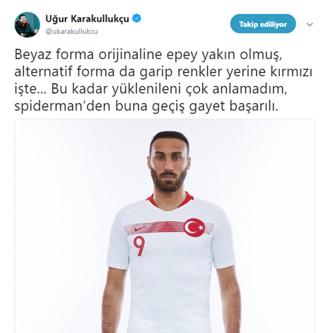Milli takım formalarına tepkiler