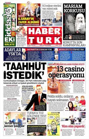 22 Mayıs 2018 - Gazetelerin birinci sayfaları