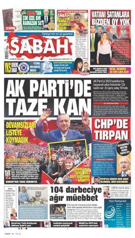 22 Mayıs 2018 - Gazetelerin birinci sayfaları