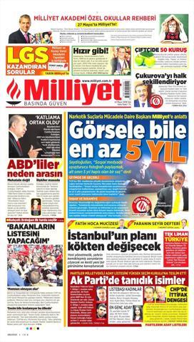 22 Mayıs 2018 - Gazetelerin birinci sayfaları