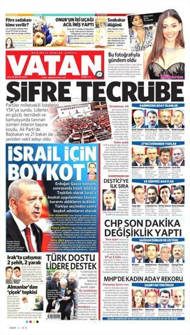 22 Mayıs 2018 - Gazetelerin birinci sayfaları