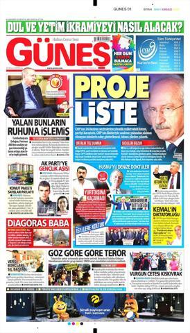 22 Mayıs 2018 - Gazetelerin birinci sayfaları