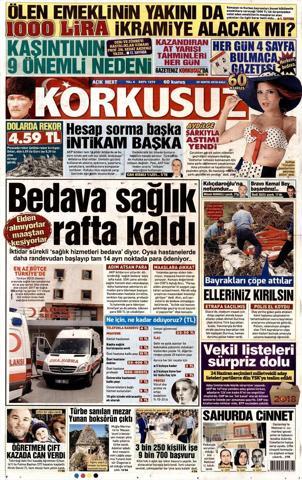 22 Mayıs 2018 - Gazetelerin birinci sayfaları