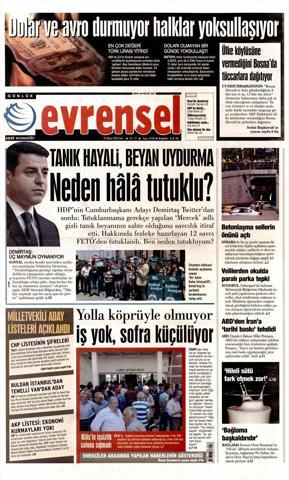 22 Mayıs 2018 - Gazetelerin birinci sayfaları