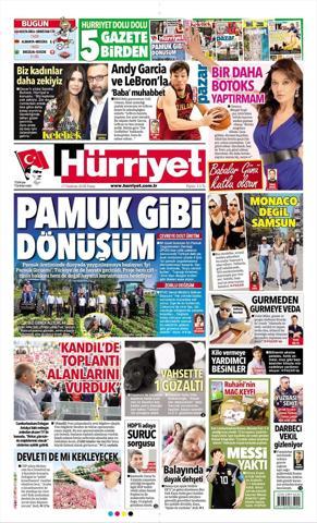 17 Haziran 2018 - Gazetelerin birinci sayfaları