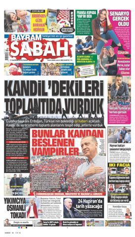 17 Haziran 2018 - Gazetelerin birinci sayfaları