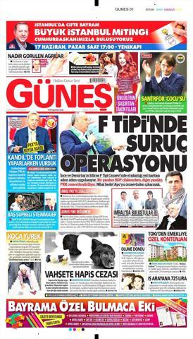 17 Haziran 2018 - Gazetelerin birinci sayfaları