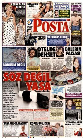 17 Haziran 2018 - Gazetelerin birinci sayfaları