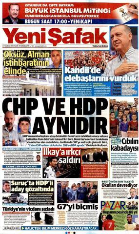 17 Haziran 2018 - Gazetelerin birinci sayfaları
