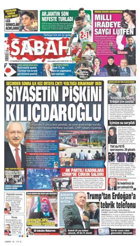 27 Haziran 2018 - Gazetelerin birinci sayfaları