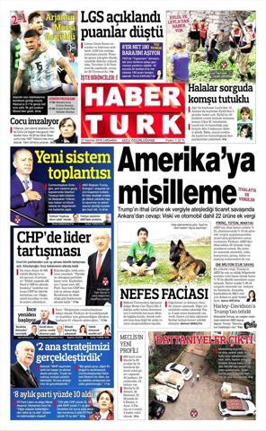 27 Haziran 2018 - Gazetelerin birinci sayfaları