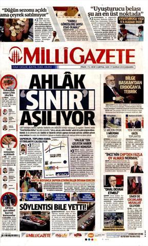27 Haziran 2018 - Gazetelerin birinci sayfaları