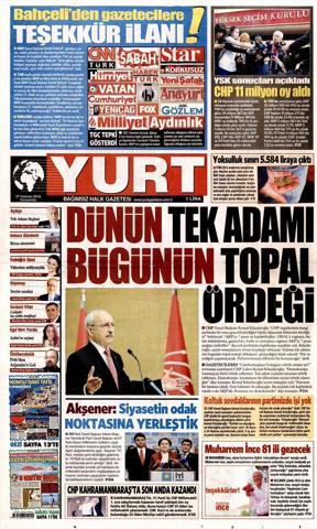27 Haziran 2018 - Gazetelerin birinci sayfaları