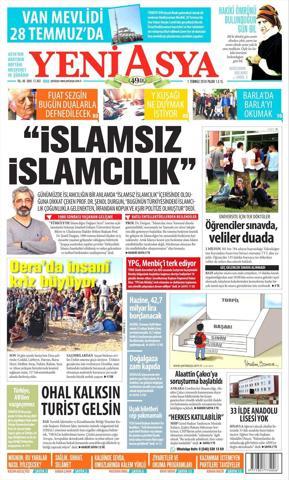 1 Temmuz 2018 - Gazetelerin birinci sayfaları