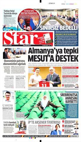 24 Temmuz 2018 - Gazetelerin birinci sayfaları