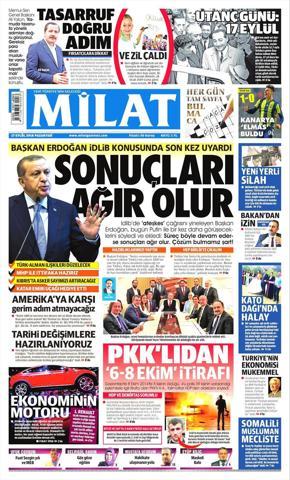17 Eylül 2018 - Gazetelerin birinci sayfaları