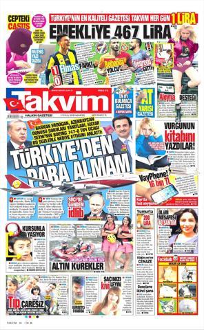 17 Eylül 2018 - Gazetelerin birinci sayfaları