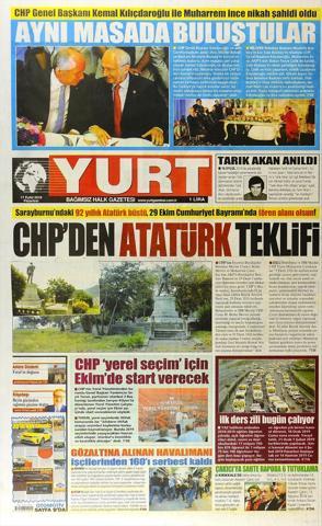 17 Eylül 2018 - Gazetelerin birinci sayfaları