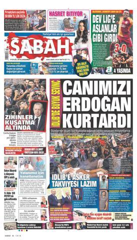 19 Eylül 2018 - Gazetelerin birinci sayfaları