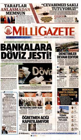 19 Eylül 2018 - Gazetelerin birinci sayfaları