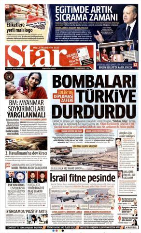 19 Eylül 2018 - Gazetelerin birinci sayfaları