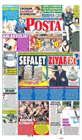 19 Eylül 2018 - Gazetelerin birinci sayfaları