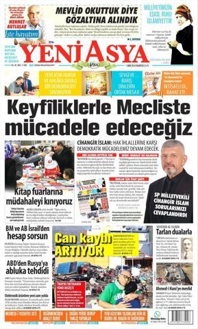 1 Ekim 2018 - Gazetelerin birinci sayfaları