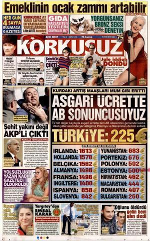 9 Ekim 2018 - Gazetelerin birinci sayfaları