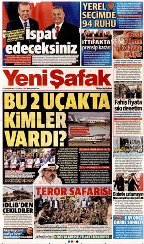 9 Ekim 2018 - Gazetelerin birinci sayfaları