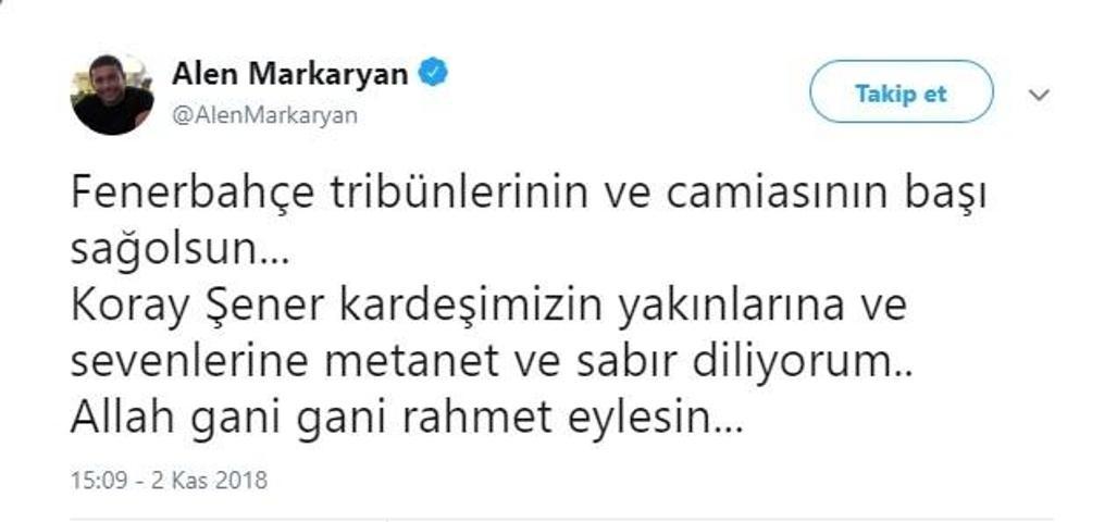 Koray Şener vefat etti | Ölünce biz de iyi adam oluruz