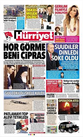 13 Kasım 2018 - Gazetelerin birinci sayfaları