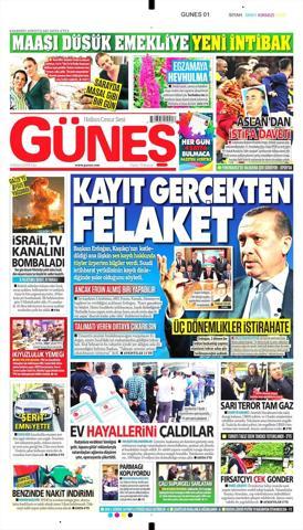 13 Kasım 2018 - Gazetelerin birinci sayfaları