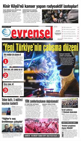 13 Kasım 2018 - Gazetelerin birinci sayfaları