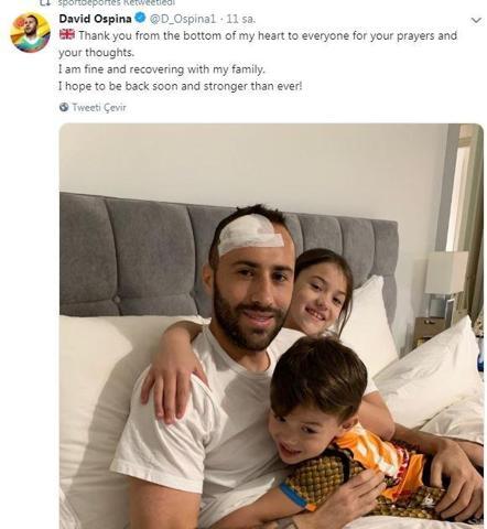 David Ospina taburcu edildi