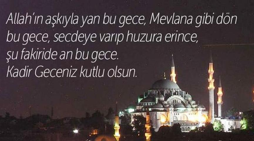 Kadir Gecesi mesajları 2019: Kadir Gecesi SMS ve resimli tebrik mesajları