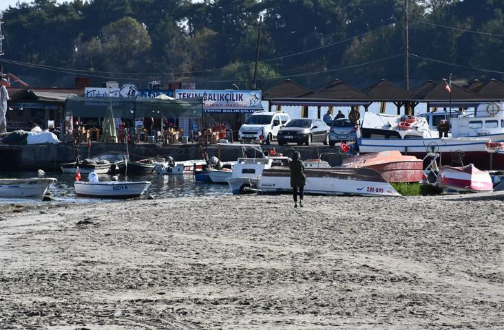 Tekirdağda deniz 25 metre çekildi