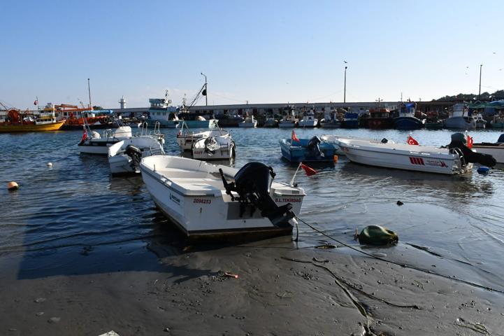 Tekirdağda deniz 25 metre çekildi