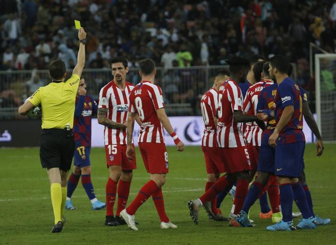 Barcelona-Atletico Madrid maçında sinirler gerildi