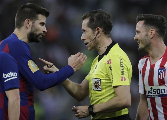 Barcelona-Atletico Madrid maçında sinirler gerildi