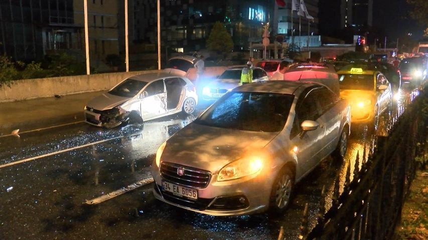 İstanbul Maslakta zincirleme kaza:  6 yaralı